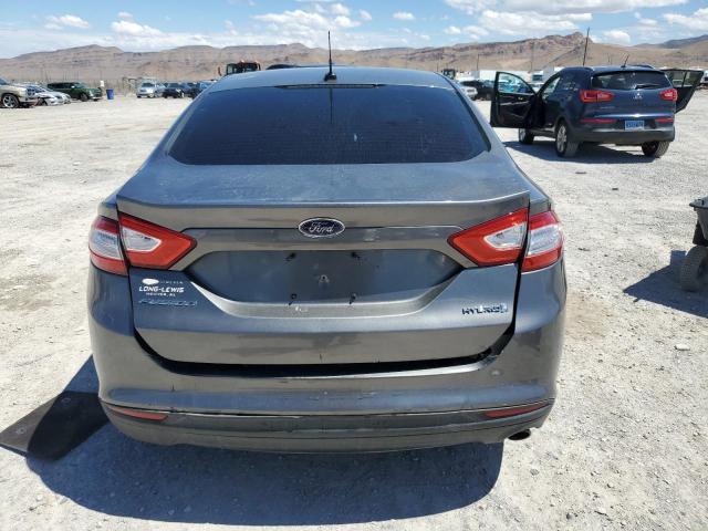 3FA6P0UU2ER264790 - 2014 FORD FUSION S HYBRID GRAY photo 6