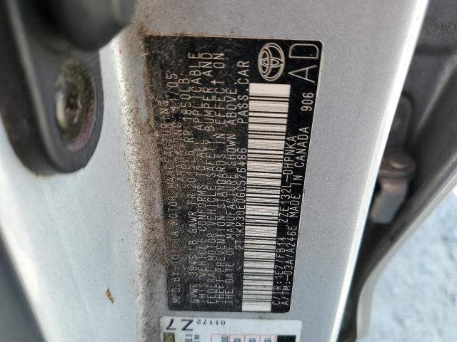 2T1KR30E06C576486 - 2006 TOYOTA COROLLA MA XR SILVER photo 12