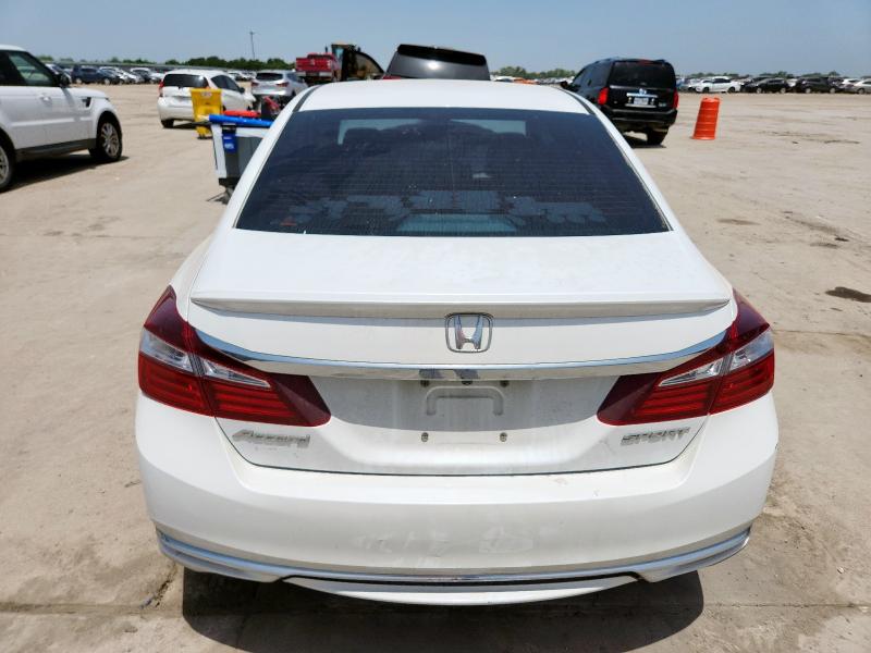 1HGCR2F57GA191844 - 2016 HONDA ACCORD SPORT Weiß Foto 6