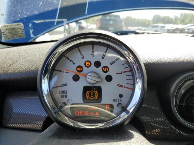 WMWSV3C58CT387710 - 2012 MINI COOPER S BLUE photo 9