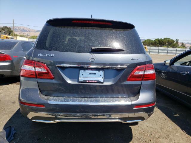 4JGDA5HB6CA019891 - 2012 MERCEDES-BENZ ML 350 4MATIC CHARCOAL photo 6