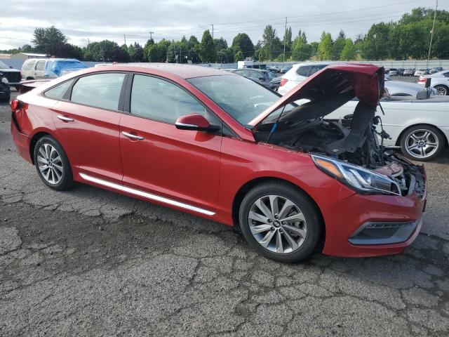 5NPE34AF3HH554834 - 2017 HYUNDAI SONATA SPORT RED photo 4