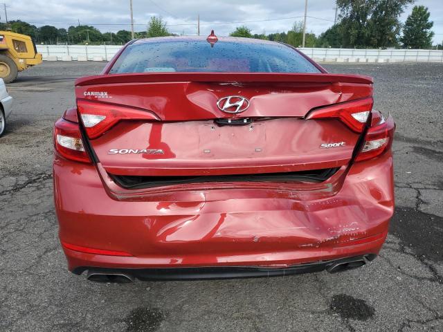 5NPE34AF3HH554834 - 2017 HYUNDAI SONATA SPORT RED photo 6