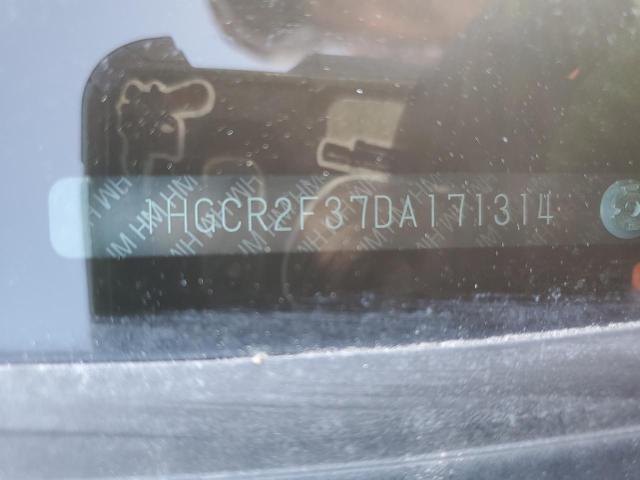 1HGCR2F37DA171314 - 2013 HONDA ACCORD LX 银色 照片 12