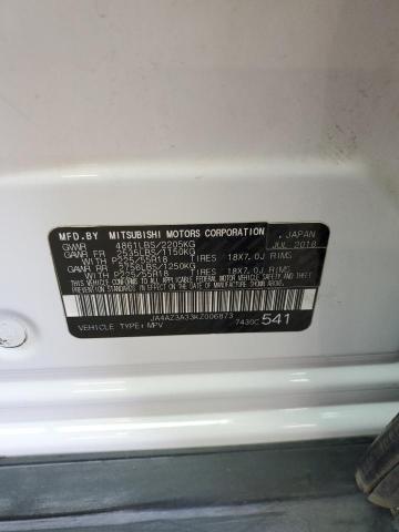 JA4AZ3A33KZ006873 - 2019 MITSUBISHI OUTLANDER SE WHITE photo 13