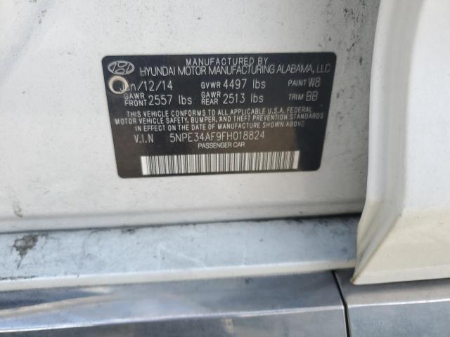 5NPE34AF9FH018824 - 2015 HYUNDAI SONATA SPORT 白色 照片 12