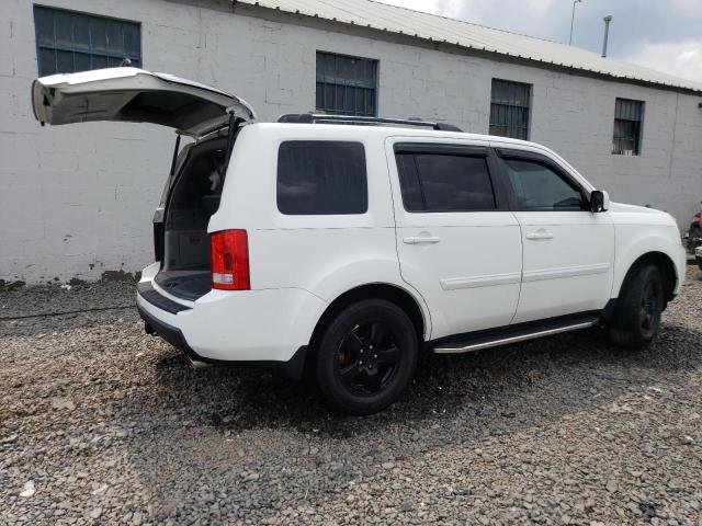 5FNYF4H68BB084784 - 2011 HONDA PILOT EXL WHITE photo 3