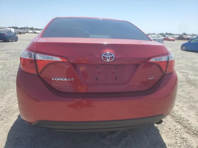 2T1BURHE2FC361388 - 2015 TOYOTA COROLLA L RED photo 6