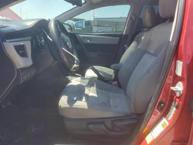 2T1BURHE2FC361388 - 2015 TOYOTA COROLLA L RED photo 7