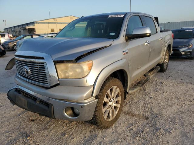 5TFHW5F11AX097961 - 2010 TOYOTA TUNDRA CREWMAX LIMITED SILVER photo 1