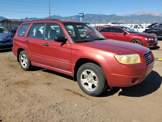 JF1SG63627G709088 - 2007 SUBARU FORESTER 2.5X RED photo 4