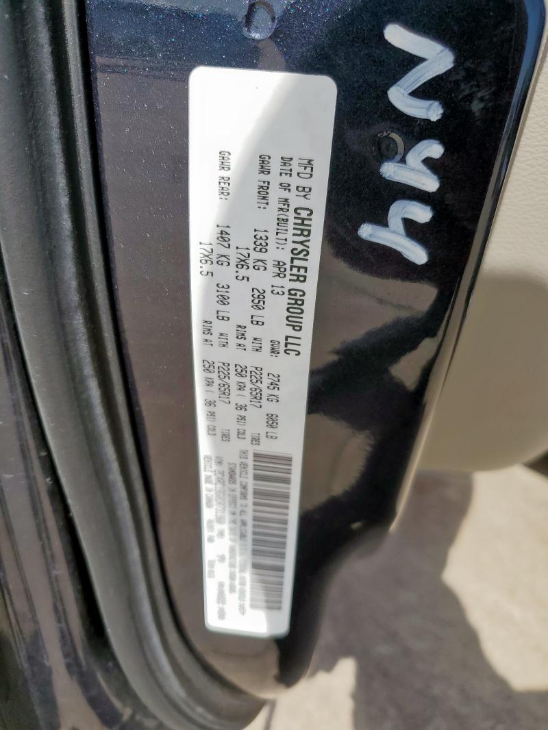 2C4RC1BG0DR731960 - 2013 CHRYSLER TOWN & COU TOURING 蓝色 照片 13