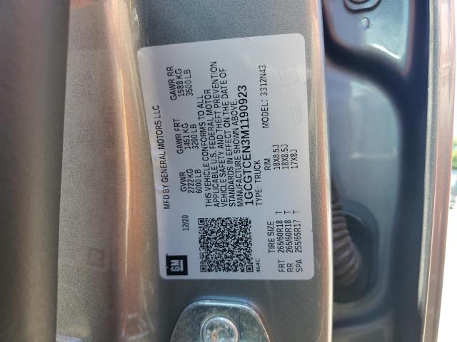 1GCGTCEN3M1190923 - 2021 CHEVROLET COLORADO LT SILVER photo 13