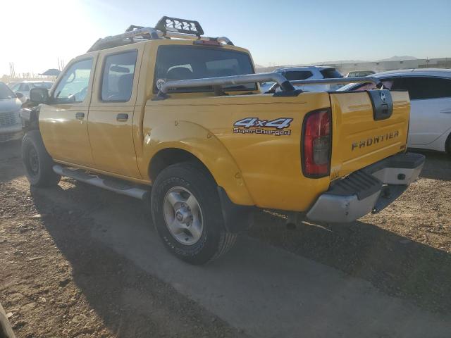 1N6MD27Y72C369045 - 2002 NISSAN FRONTIER CREW CAB SC YELLOW photo 2