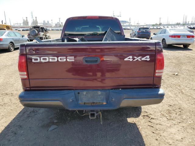 1B7GG12X72S632995 - 2002 DODGE DAKOTA BASE MAROON photo 6