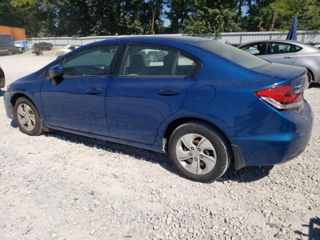 19XFB2F55FE091592 - 2015 HONDA CIVIC LX BLUE photo 2