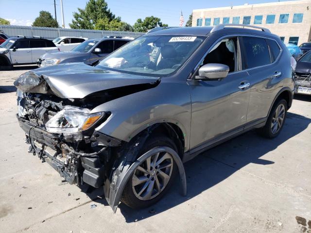 KNMAT2MV0GP722101 - 2016 NISSAN ROGUE S GRAY photo 1