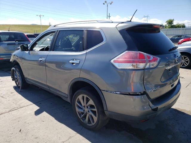 KNMAT2MV0GP722101 - 2016 NISSAN ROGUE S GRAY photo 2