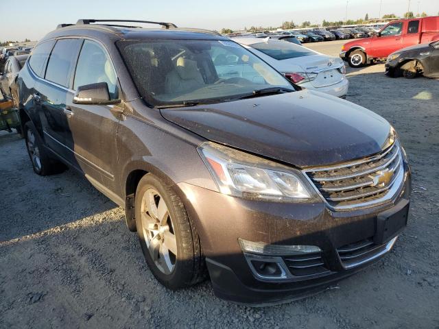 1GNKVJKD5EJ347929 - 2014 CHEVROLET TRAVERSE LTZ GRAY photo 4