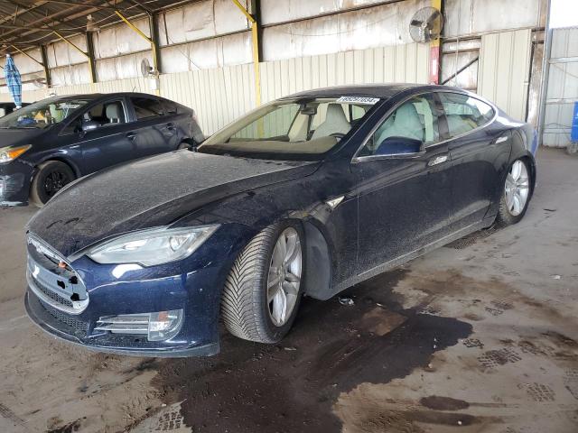 5YJSA1CG7DFP04756 - 2013 TESLA MODEL S BLUE photo 1