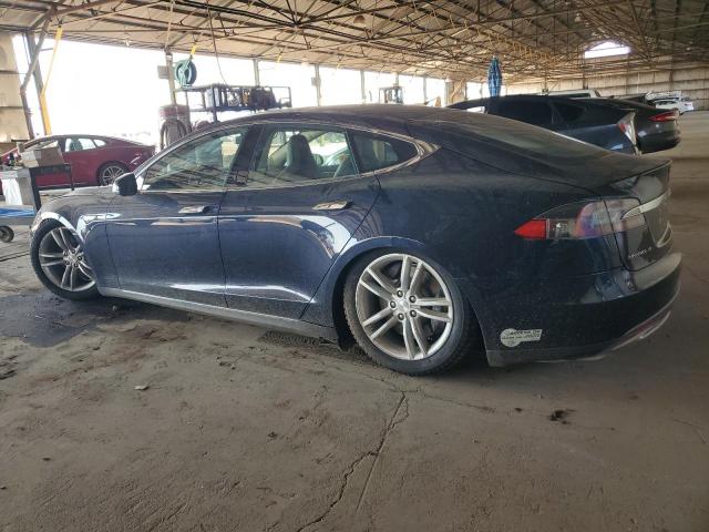 5YJSA1CG7DFP04756 - 2013 TESLA MODEL S BLUE photo 2