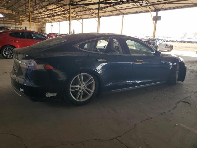 5YJSA1CG7DFP04756 - 2013 TESLA MODEL S BLUE photo 3