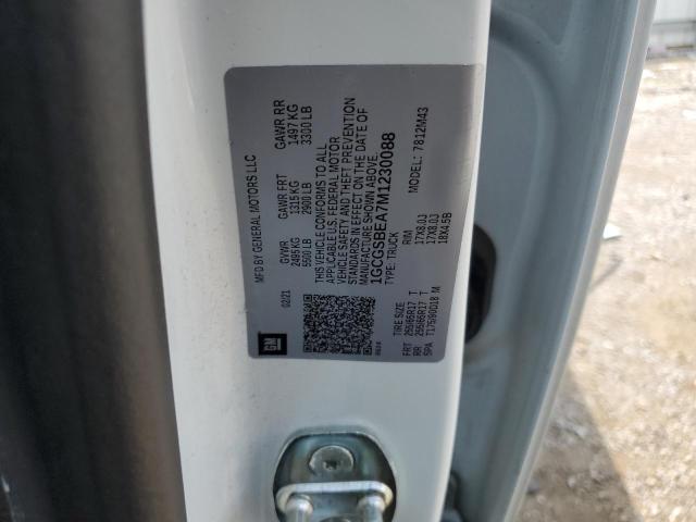 1GCGSBEA7M1230088 - 2021 CHEVROLET COLORADO WHITE photo 12