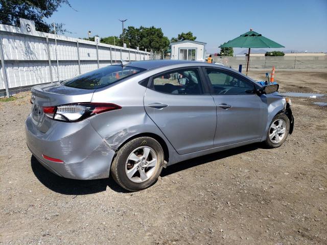 5NPDH4AE7FH587272 - 2015 HYUNDAI ELANTRA SE SILVER photo 3