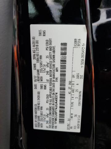 1FMCU0F74JUA49374 - 2018 FORD ESCAPE S BLACK photo 14