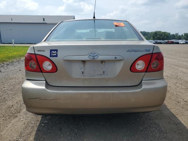 1NXBR32E85Z408881 - 2005 TOYOTA COROLLA CE ოქროსფერი ფოტო 6