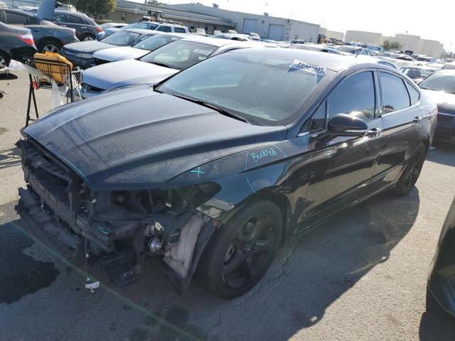 3FA6P0HD4ER151126 - 2014 FORD FUSION SE BLACK photo 1