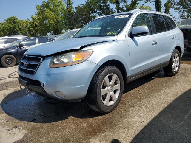 5NMSH13E18H219849 - 2008 HYUNDAI SANTA FE SE BLUE photo 1