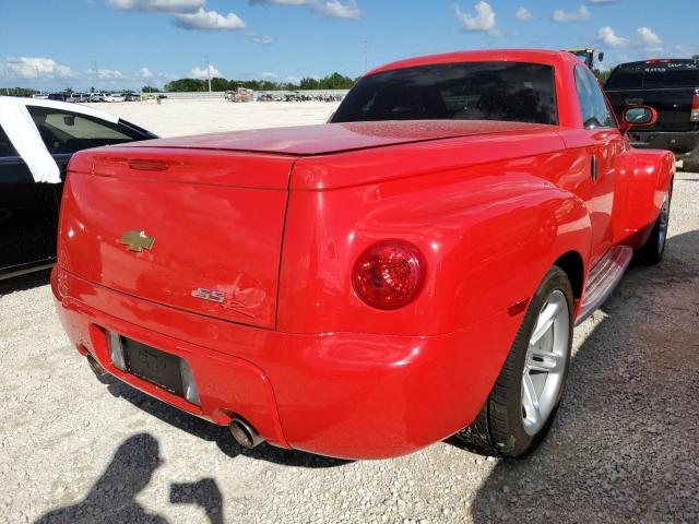 1GCES14PX4B109122 - 2004 CHEVROLET SSR RED photo 4