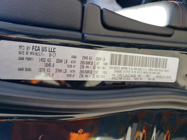 1C4RJFLG4JC144330 - 2018 JEEP GRAND CHER TRAILHAWK 黑色 照片 13