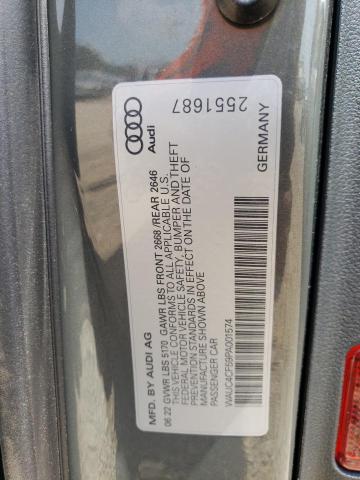 WAUC4CF59PA001574 - 2023 AUDI S5 PREMIUM PLUS GRAY photo 12