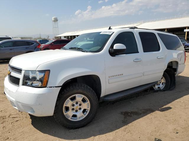 1GNSCHE01ER154556 - 2014 CHEVROLET SUBURBAN C1500  LS WHITE photo 1