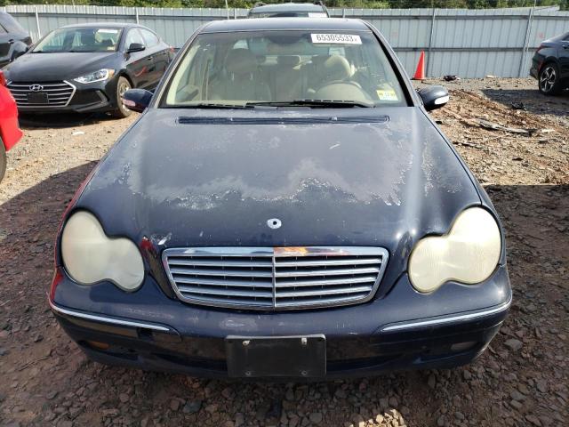 WDBRF81J84F547501 - 2004 MERCEDES-BENZ C 240 4MATIC BLUE photo 5