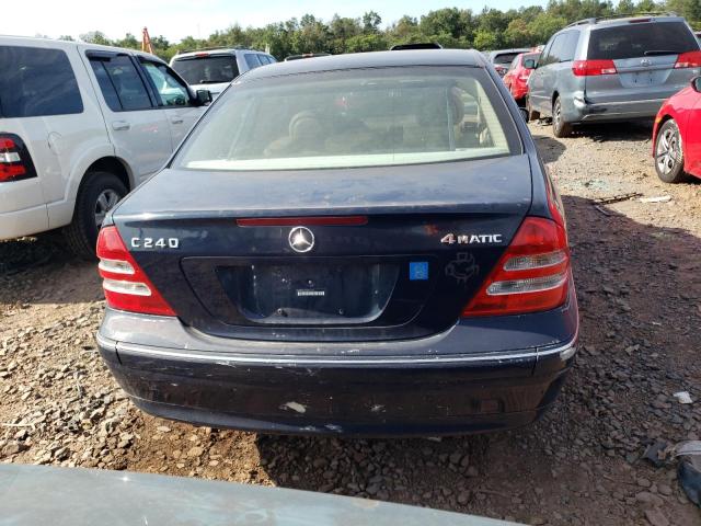 WDBRF81J84F547501 - 2004 MERCEDES-BENZ C 240 4MATIC BLUE photo 6