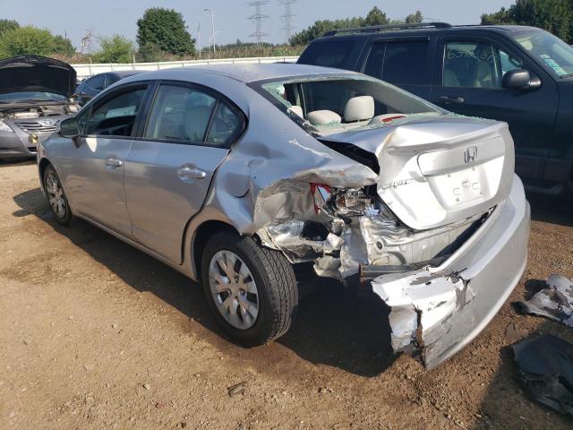 19XFB2F59CE034758 - 2012 HONDA CIVIC LX SILVER photo 2