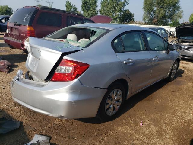 19XFB2F59CE034758 - 2012 HONDA CIVIC LX SILVER photo 3