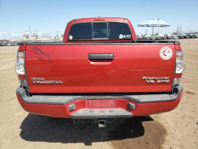 3TMKU72N89M021347 - 2009 TOYOTA TACOMA DOUBLE CAB PRERUNNER LONG BED RED photo 6