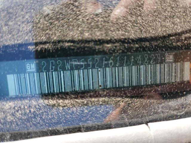 2G2WP552161114829 - 2006 PONTIAC GRAND PRIX MAROON photo 12