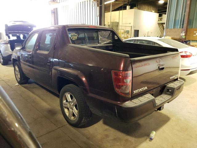 2HJYK16559H501895 - 2009 HONDA RIDGELINE RTL BURGUNDY photo 2