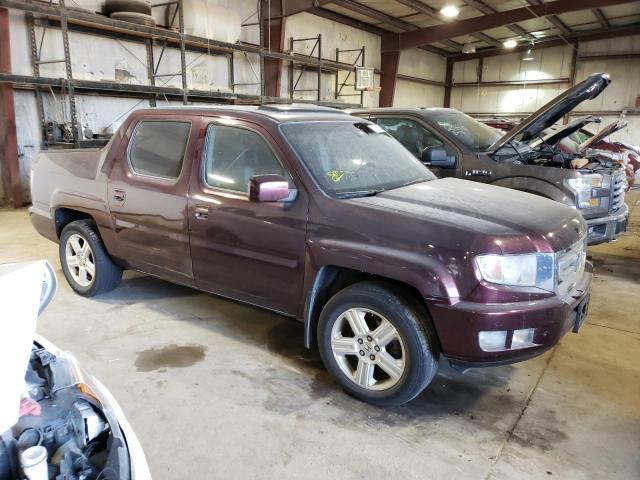 2HJYK16559H501895 - 2009 HONDA RIDGELINE RTL BURGUNDY photo 4