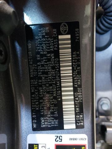 4T1G11AK9PU745670 - 2023 TOYOTA CAMRY SE NIGHT SHADE GRAY photo 13