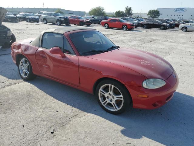 JM1NB353840400768 - 2004 MAZDA MX-5 MIATA BASE RED photo 4