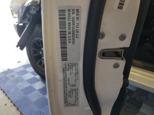 1C6RR7GG5NS234761 - 2022 RAM 1500 CLASS SLT 白色 照片 13