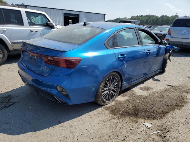 3KPF54AD1NE505225 - 2022 KIA FORTE GT LINE BLUE photo 3