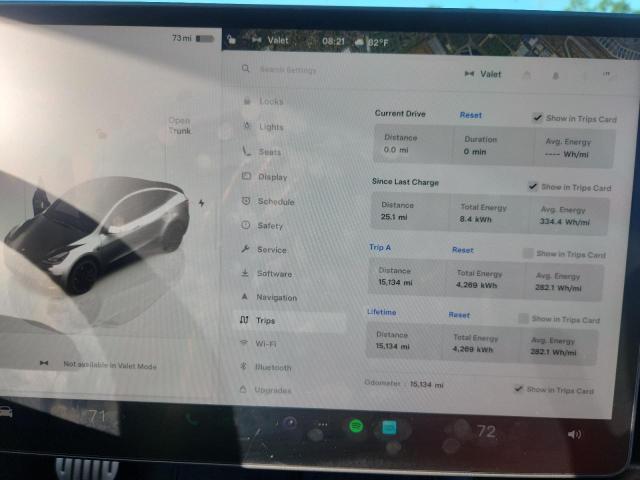 7SAYGDEF9RA325845 - 2024 TESLA MODEL Y Մոխրագույն լուսանկար 9