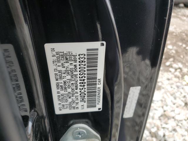 JH4DC54845S002933 - 2005 ACURA RSX BLACK photo 13